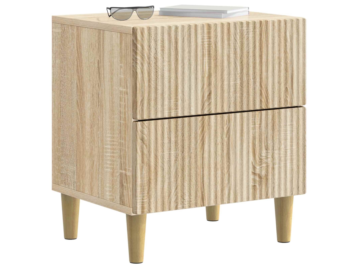 Maison Exclusive - Armario De Noche Con Cajón 2 Pcs Roble Sonoma 43 X 34,5 X 48 Cm