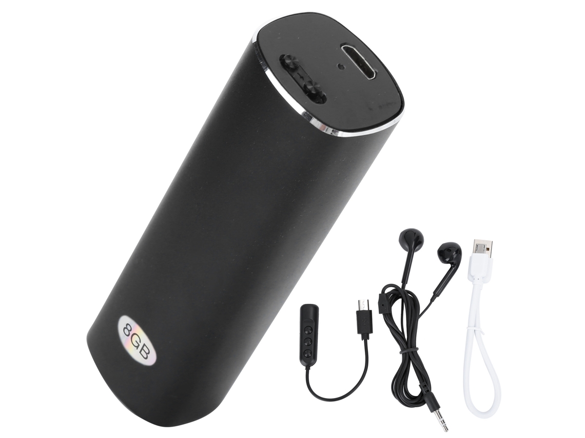 Gravador De Voz Digital Mini Portátil Pen 8gb Com Gravção Por Controle De Voz E Reprodução Mp3 Wma Wav