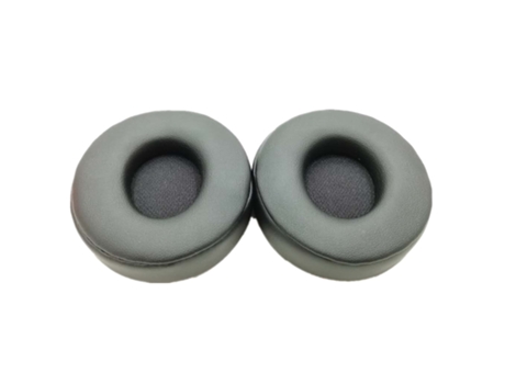 1 par de almofadas de ouvido de couro de proteína PU para Beats Solo Pro Negro