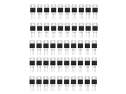 50 Reguladores De Voltaje Positivo Ajustables L7805cv L7805 De 5 V Y 0,5 A