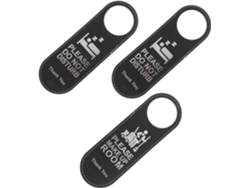 Letreros de pared de doble cara, 3 piezas: No molestar y Limpiar, por favor
