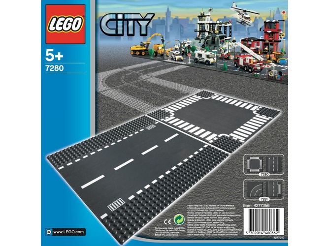 LEGO City: Rectas y Intersecciones 7280 (Edad Mínima: 5 - 2 Piezas)