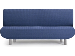 Funda de Sofá Clic Clac 3 Plazas EYSA Premium Jaz Tejido Multielástico (230 x 160 x 100 cm - Poliéster y Algodón - Azul)