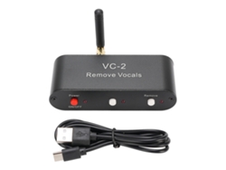 Eliminador De Voz Karaokê Em Tempo Real Com Bluetooth 5.0 Para Entrada Aux 3.5mm Adaptador Estéreo
