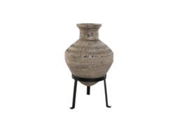 Jarron Magnesia Metal Beige 30x30x47cm