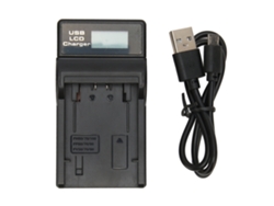 Cargador de batería USB para cámara con indicador de carga y compatibilidad