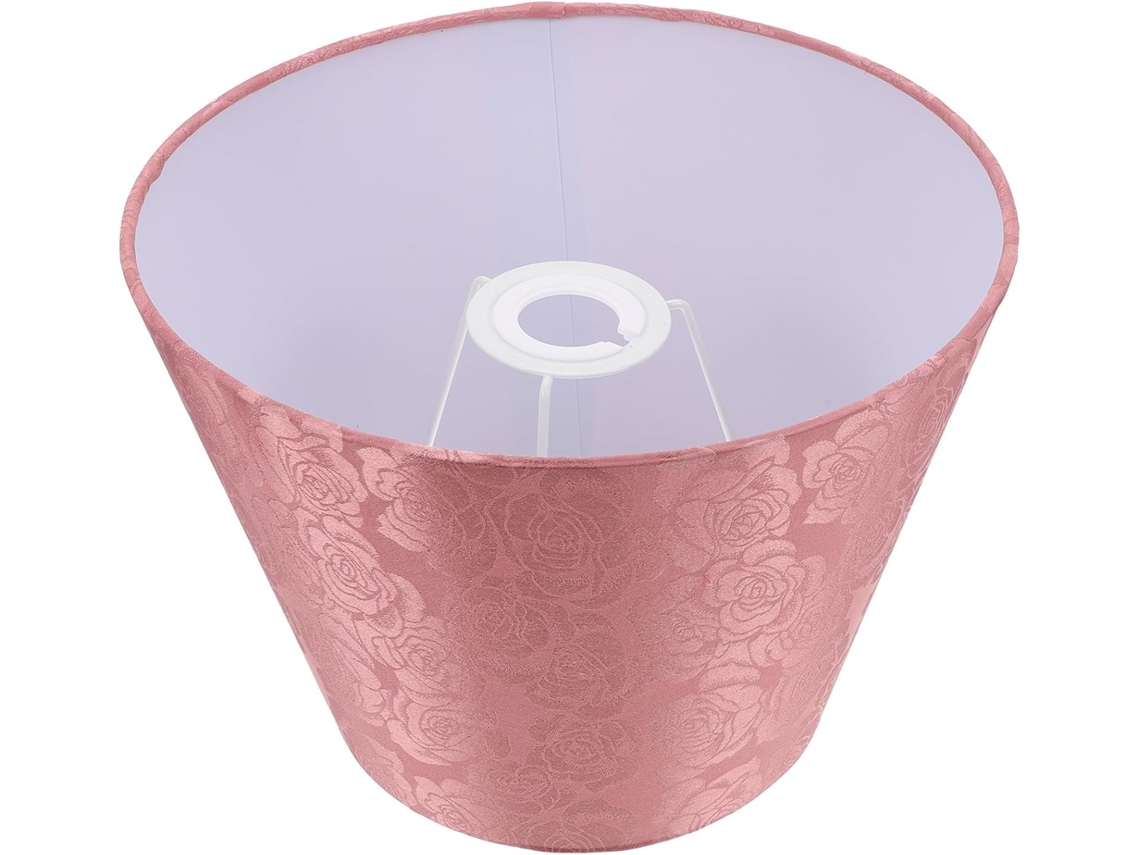 Lámpara De Mesa Decorativa De Tela Y Hierro, Casquillo E27/e14, Para Rincón De Relax En El Dormitorio, Con Estampado Jacquard.
