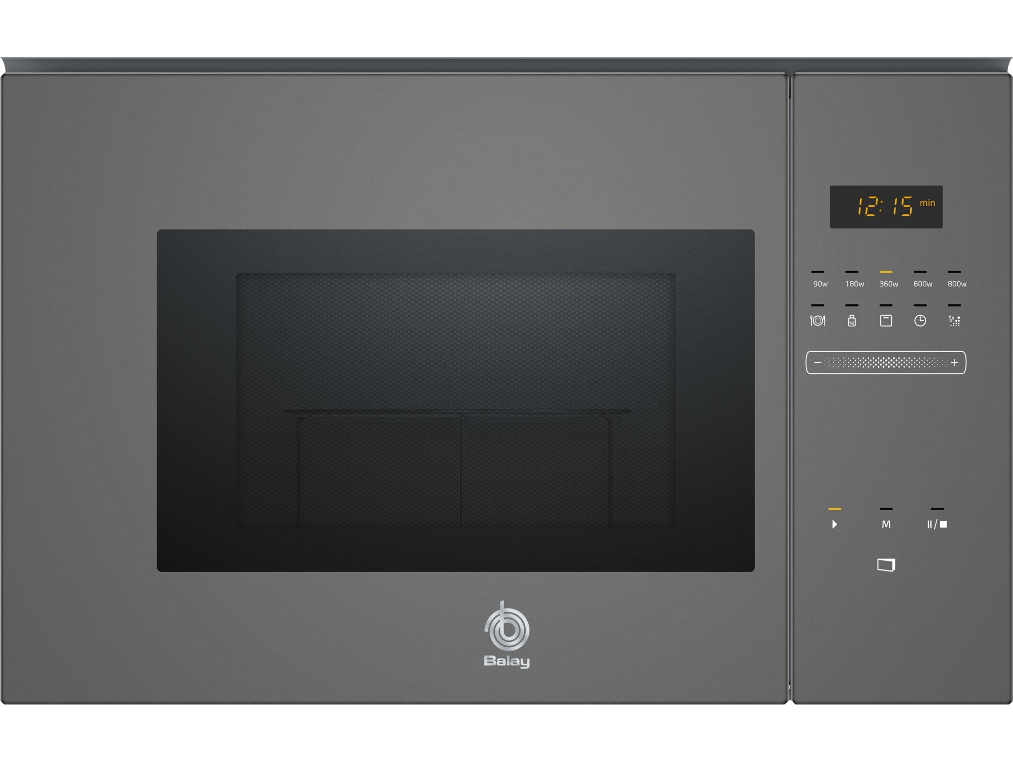 Microondas integrable -Infiniton IMW-1620 - Inox, 20L, Grill, 800W, Encastre