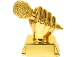 Trofeo De Resina Con Forma De Micrófono Para Concursos Musicales