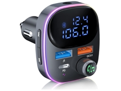 Transmissor Fm Bluetooth Yizhood Bc82 Qc3.0 Pd3.0 Mp3 Player Negro