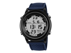 Reloj Deportivo Electrónico Sanda Para Adolescentes, Luminoso, Resistente Al Agua, Negro Y Azul.