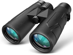 Binoculares Bak 4 de 10x42 con prisma de techo, ligeros, para observación de aves, caza, viajes, senderismo, deportes, conciertos, color negro.