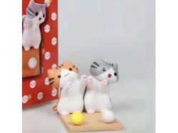 Soporte Para Teléfono Móvil De Pvc Con Diseño De Gato Adorable, Seguro, Versátil, Accesorio De Escritorio Con Diseño De Animal De Dibujos Animados.