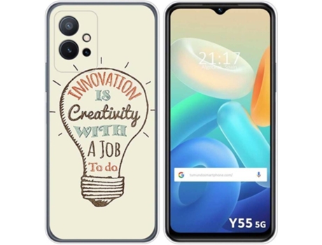 Carcasa para Vivo Y55 5G TUMUNDOSMARTPHONE Dibujos Creativity Multicolor
