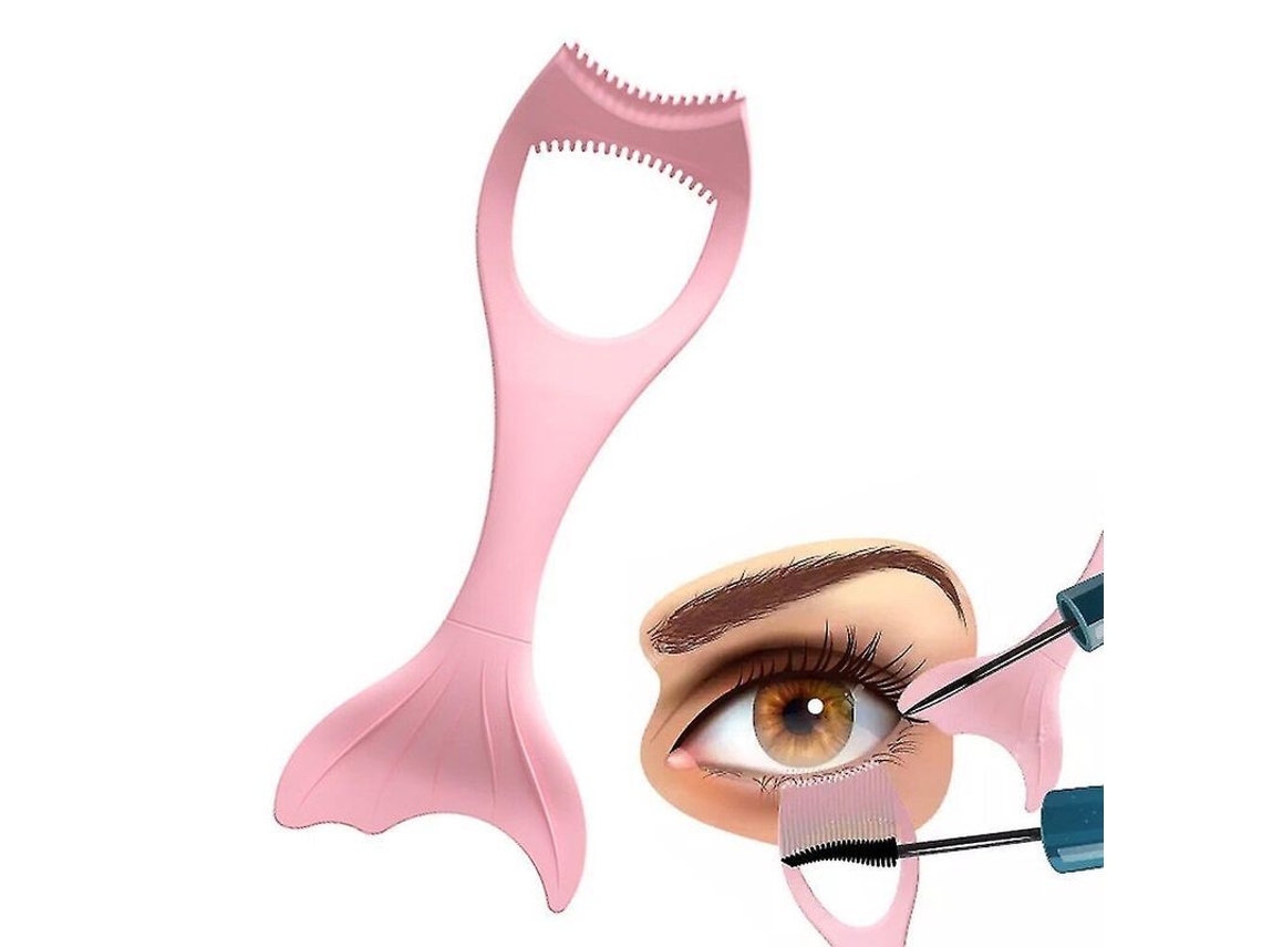 Herramienta de aplicación de máscara de pestañas 2026 con protector de silicona reutilizable y guía para delineador de ojos.