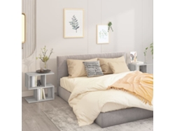 Mesita de Noche 2Pzs 50X30X51,5Cm Deriv. Madera Gris Sonoma