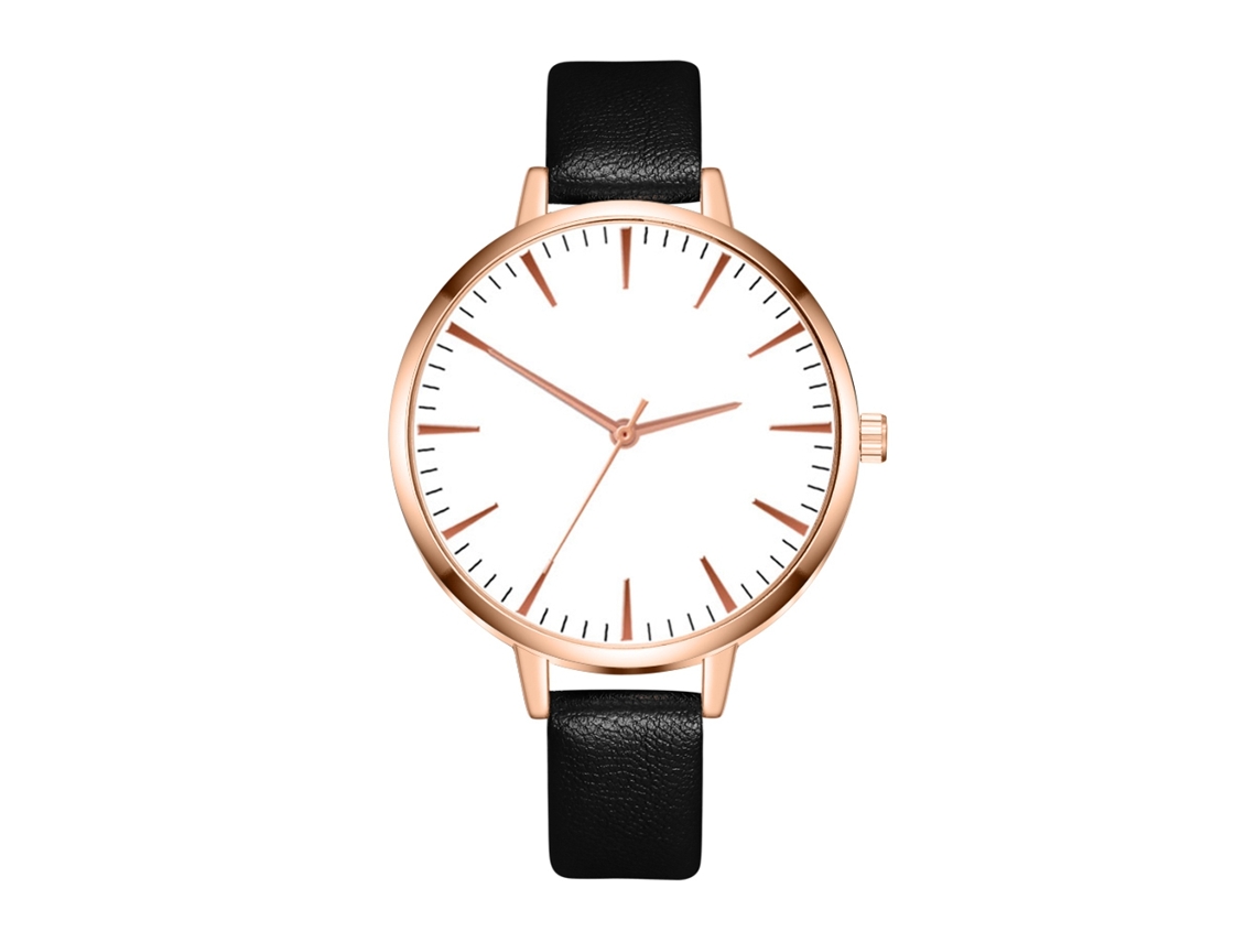 Reloj De Pulsera De Cuarzo Para Mujer Zhoulianfa Con Esfera Redonda, Estilo Moderno (negro)