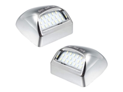 Luz Led Cromada Para Matrícula Compatible Con Silverado, Suburban, Gmc Si