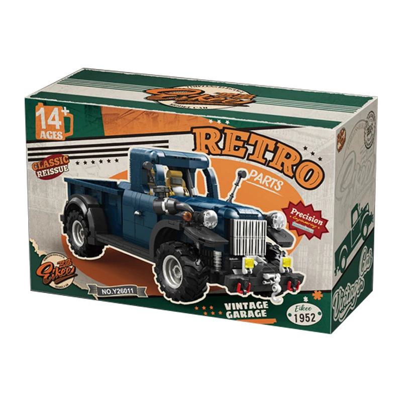 Camión Técnico, Furgoneta Motorizada, Modelo De Coche De Juguete Para Armar Con Bloques De Construcción.
