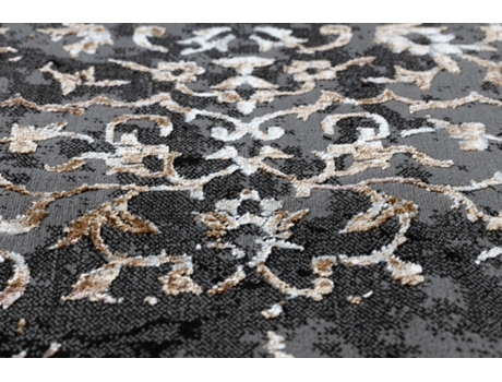Alfombra de Luxe Moderna 2080 Ornamento Vintage - Structural Gris (240 x 340 cm)