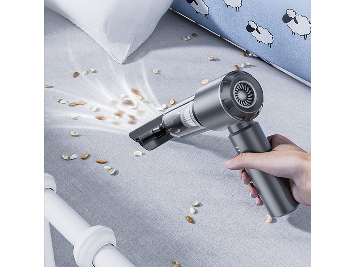 Aspiradora de coche inalámbrica Suitu 16000pa, 3 velocidades ajustables, sin escobillas, con pantalla de potencia, succión potente, de mano, para el hogar y el coche.