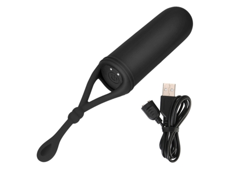 Mini vibrador recargable USB con 10 modos de vibración para mujeres (negro) YIZHOOD