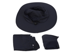 Gorra grande azul oscuro para pesca y deportes.