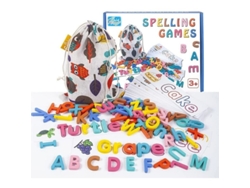 Juego Del Alfabeto Inglés: Tarjetas Educativas Para El Aprendizaje En La Primera Infancia Con 40 Tarjetas Y Estuche Portátil.