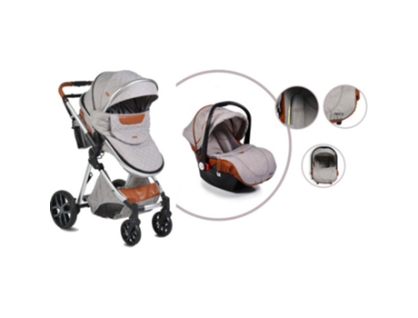 Coche de BebéTrio MONI Alma Light Grey