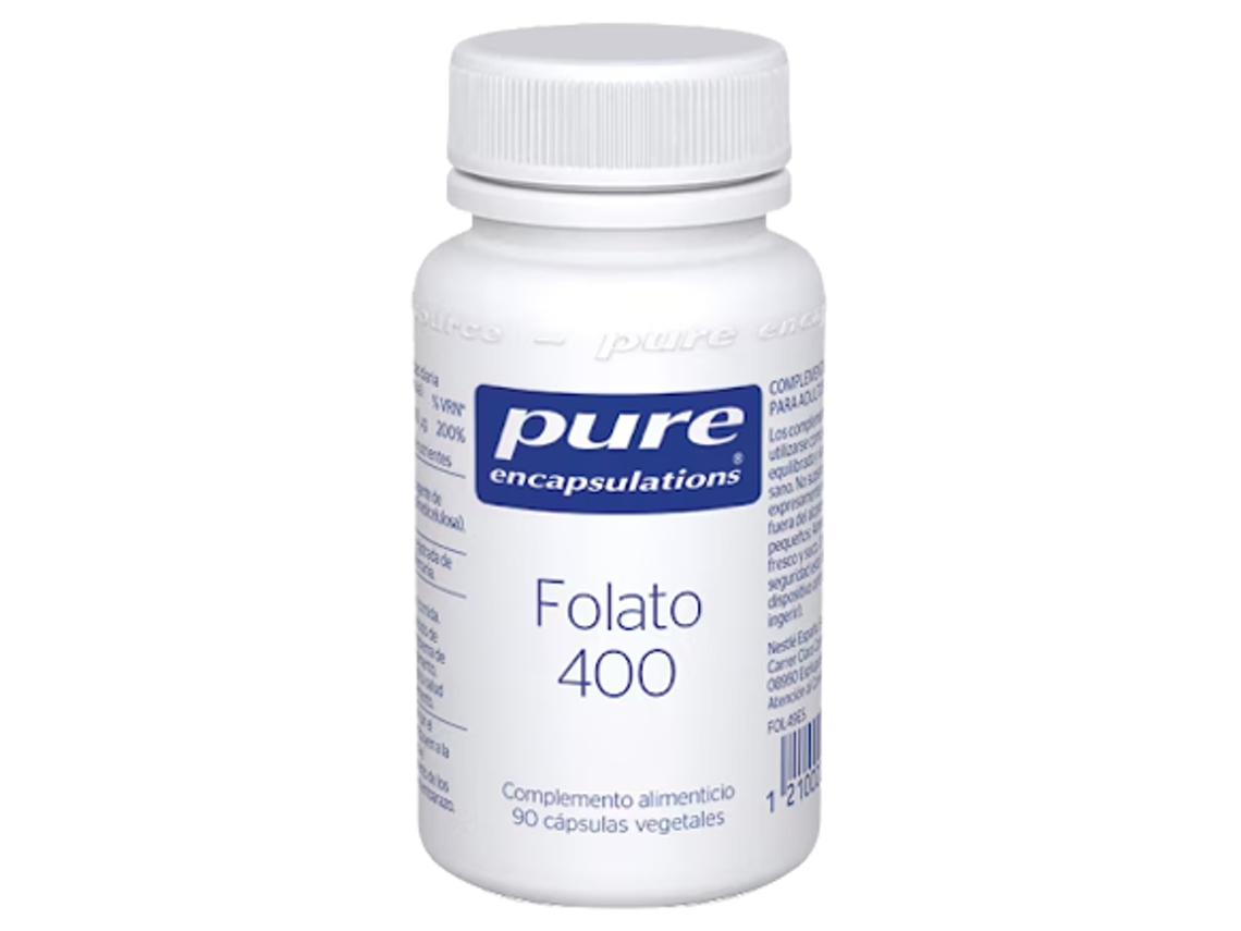 PURE ENCAPSULATIONS Folato 400 90 Cápsulas