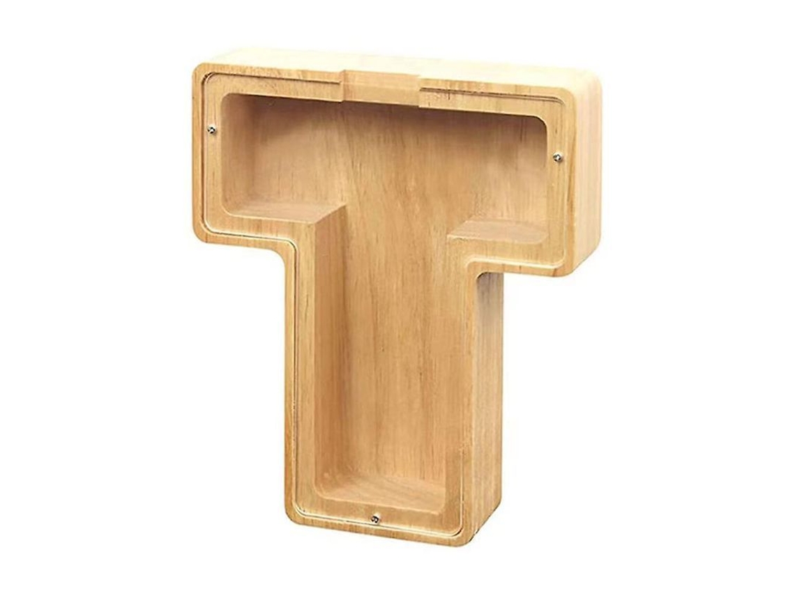 2026-banco De Cerillas De Letra De Madera Olu Para Guardar Cambios 19x21x3.6cm 280g T