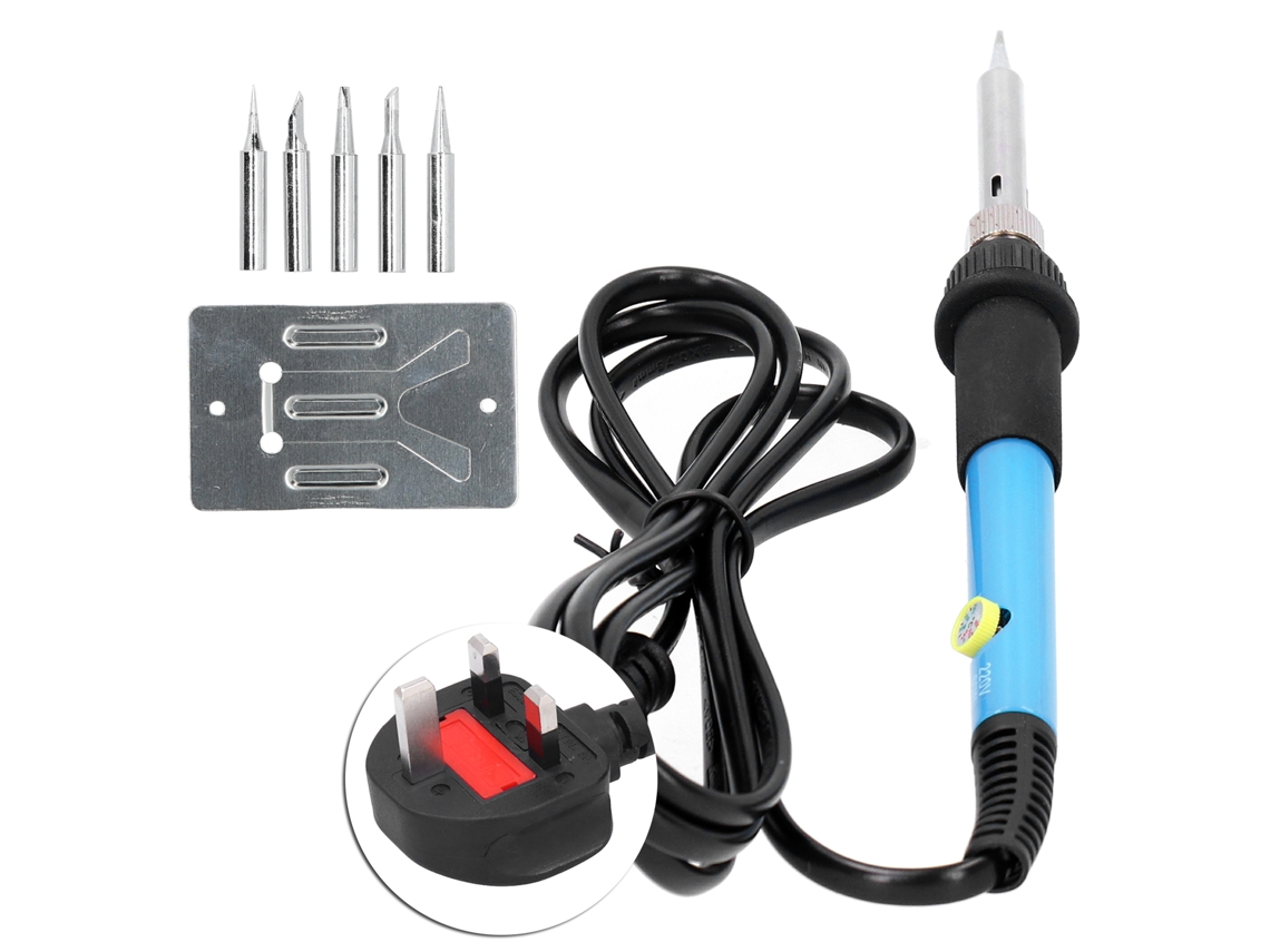 7pcs Soldadora Eléctrica 60w Hierro De Soldar Con Temperatura Ajustable Herramienta De Soldadura Ac