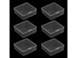 Caja de Almacenamiento 6 Piezas de Recipientes Transparentes para Artesanía Kofihety