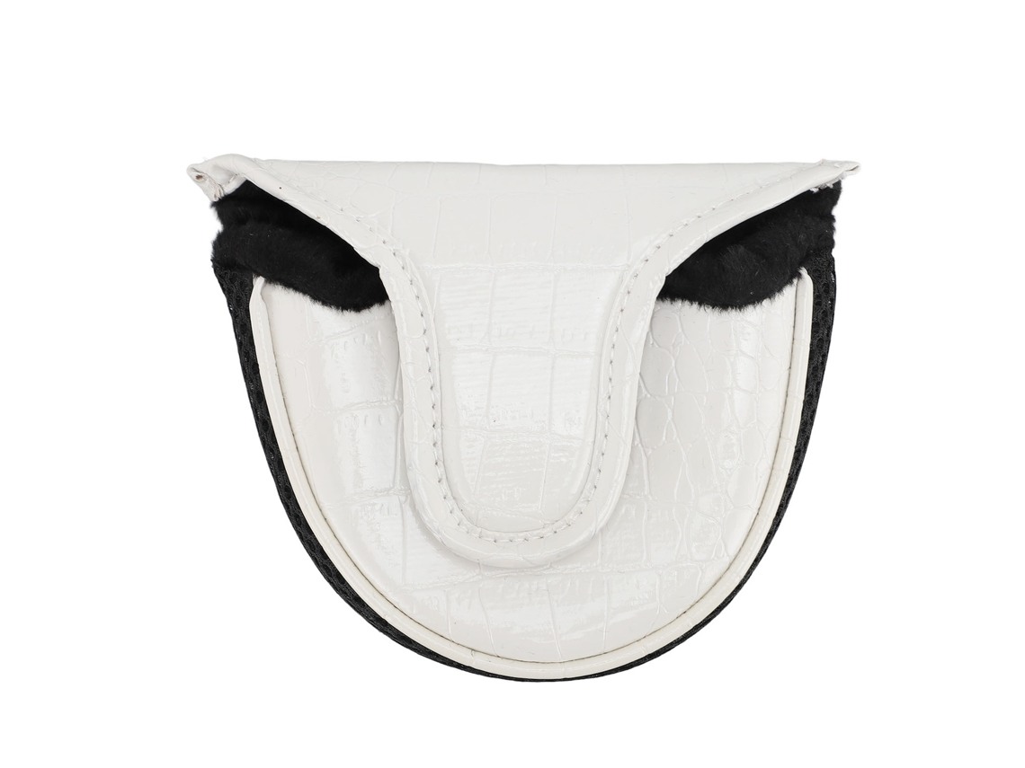 2026-funda Para Putter De Pu Con Forro Suave Antideslizante Y Resistente Al Agua Protector De Cabeza De Palo Blanco