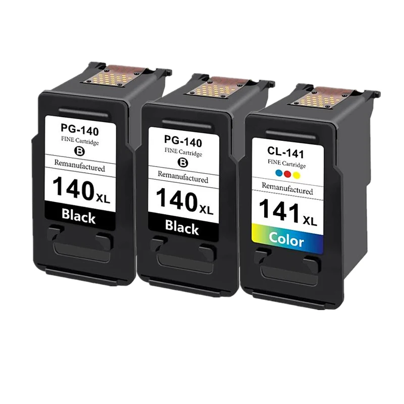 2 Negro 1 Color pg140 Cl141 Cartucho Pg140 Cl141 Para Canon Pixma Mg4110 Mg4210 Mg3110 Mg3210 Mg2210 Mg3510 Mg2580 Mg3610 Ip2880