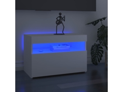 Estantería/Muebles de TV con luces Led 2 Pzs 60X35X40 Cm Blanco