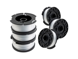 Rebe-bobina De Fio Para Moteiro De Grama Compatible Com Black And Decker AF-100, 6 Bobinas De Reposituras