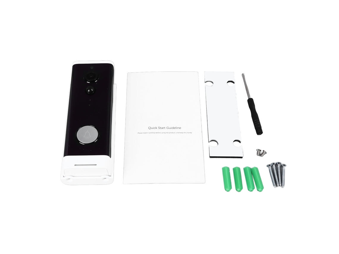 Timbre Inteligente Inalámbrico Wifi Con Vídeo Hd Y Alarma Infrarroja Para La Seguridad Del Hogar.