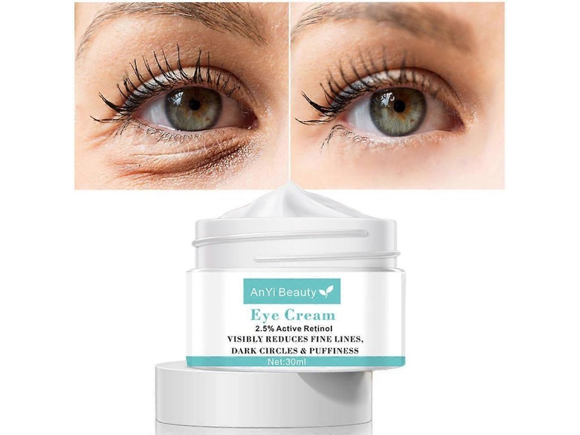 Crema De Contorno De Ojos Con Retinol Para Eliminar Instantáneamente La Hinchazón, Combatir Las Arrugas, Iluminar Y Reafirmar La Piel, 30 Ml.