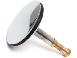 Tapon De Baño Universal 43mm, Tapon De Desagüe De Latón Con Superficie Cromada, Antirrobo, Altura Ajustable 50-55mm Para Bañeras Regulares