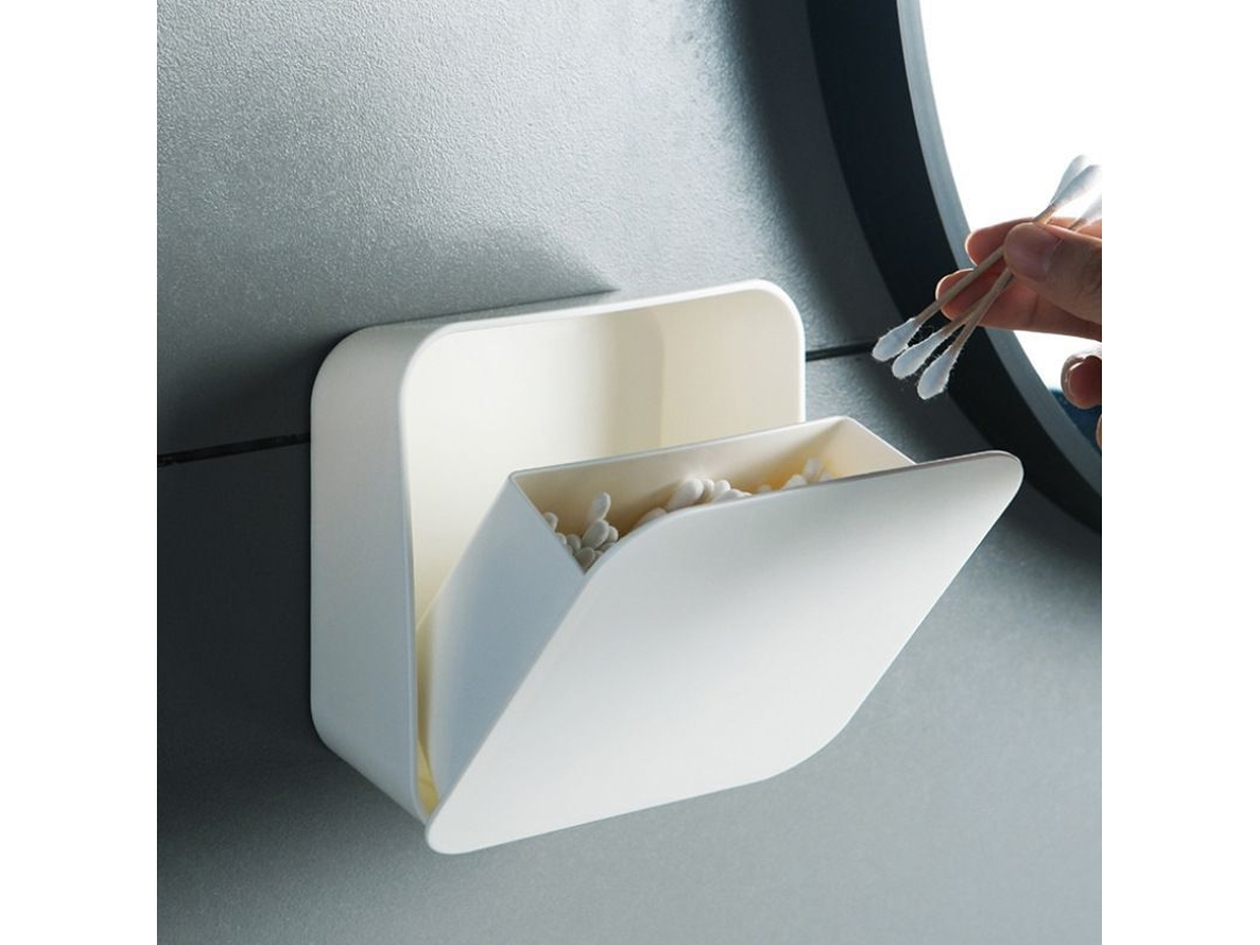 2026-soporte De Pared, Caja De Almacenamiento Para Bastoncillos De Algodón, Bolas De Algodón, Q-tips