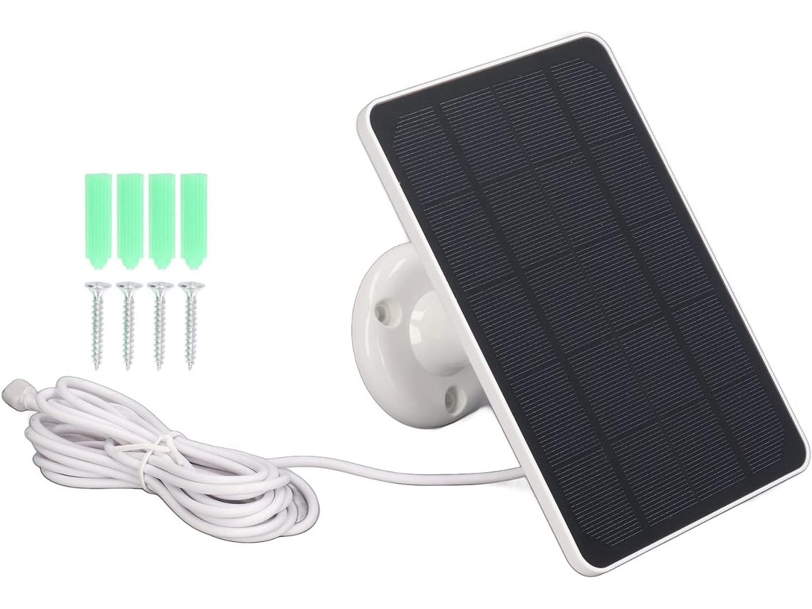 Cargador Solar Eficiente De 4 W Para Dispositivos Micro Usb, Instalación Rápida, Cámaras.