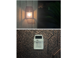 Rebe-luz Solar Exterior Pared Sensor Humano 3 Modos 1800mah Jardin Villa Patio Garage Balcon