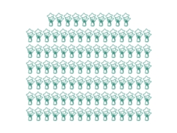 100 Pinzas De Carpeta Estrella Para Estudiantes Clips De Papel Metalosos Verdes
