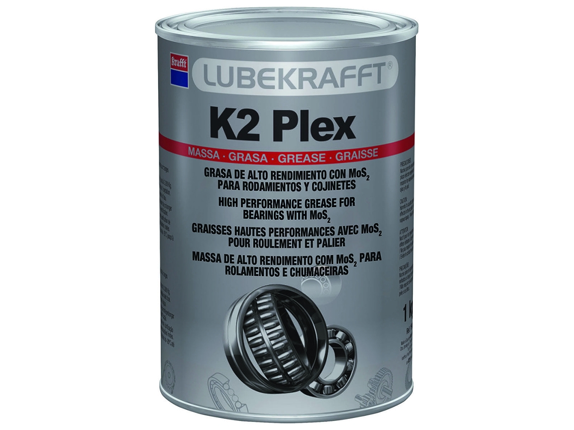 Grasa KRAFFT FLUIDS Masilla De Alto Rendimiento Para Rodamientos Con Mos2 Lubekrafft K2 Plex1 kg