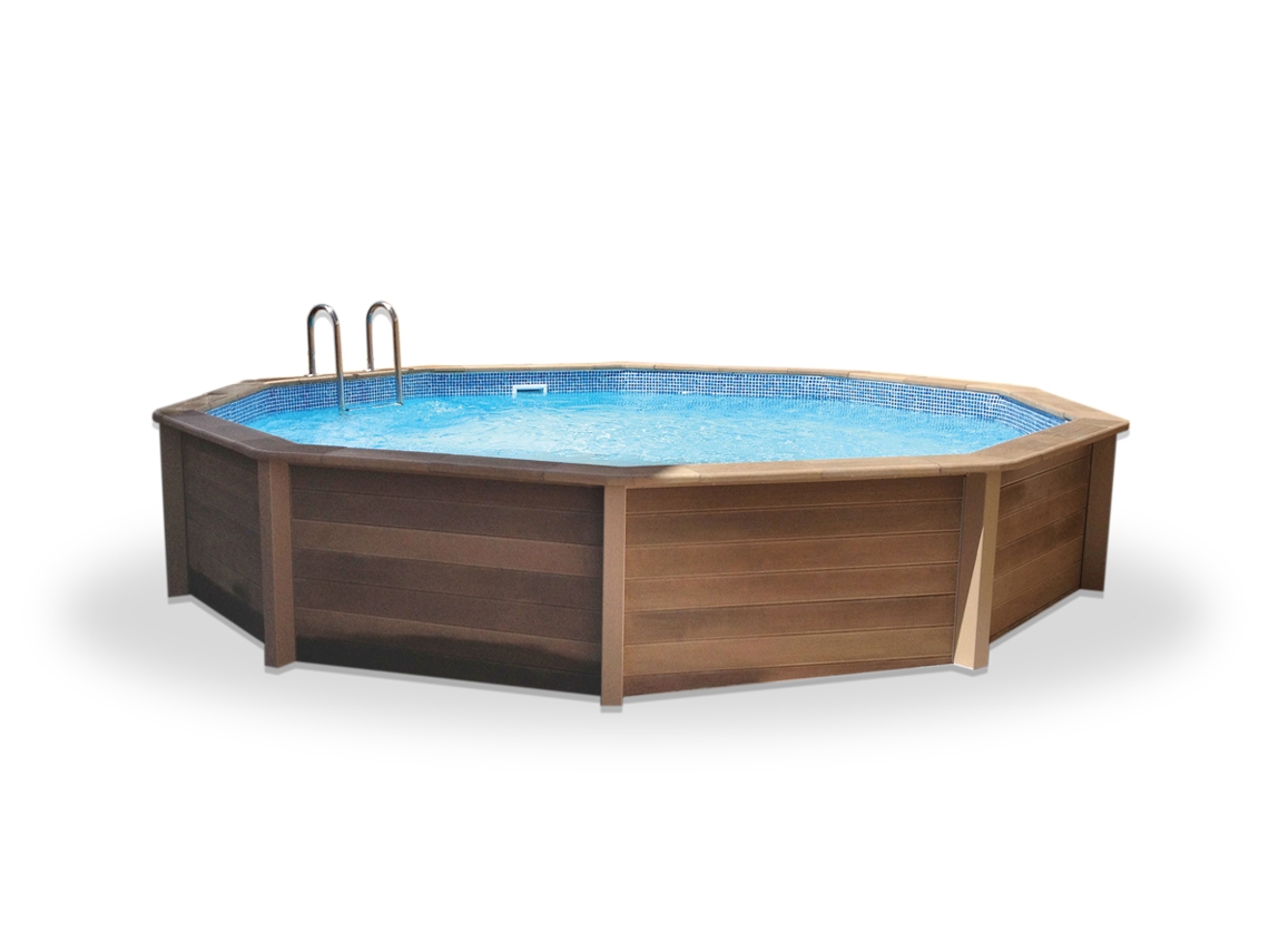 Piscina de Hormigón en Kit Decagonal NATURALIS 01D 4,55x4,55m altura 1,40m