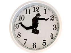 Reloj De Pared Silencioso Y Creativo Para La Decoración De La Sala De Estar - Blanco