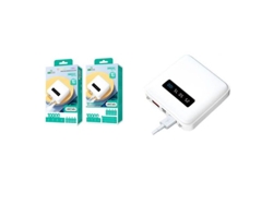 Power Bank Wireless Portátil Mah NEW SCIENCE Blanco