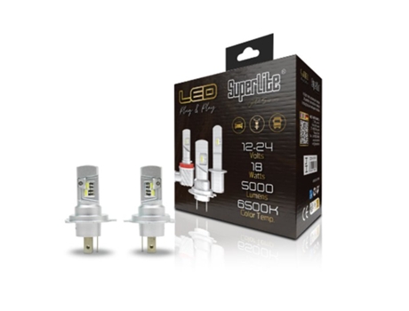 Kit de lámpara Halo Led dorada SUPERLITE H4 Plug&Play