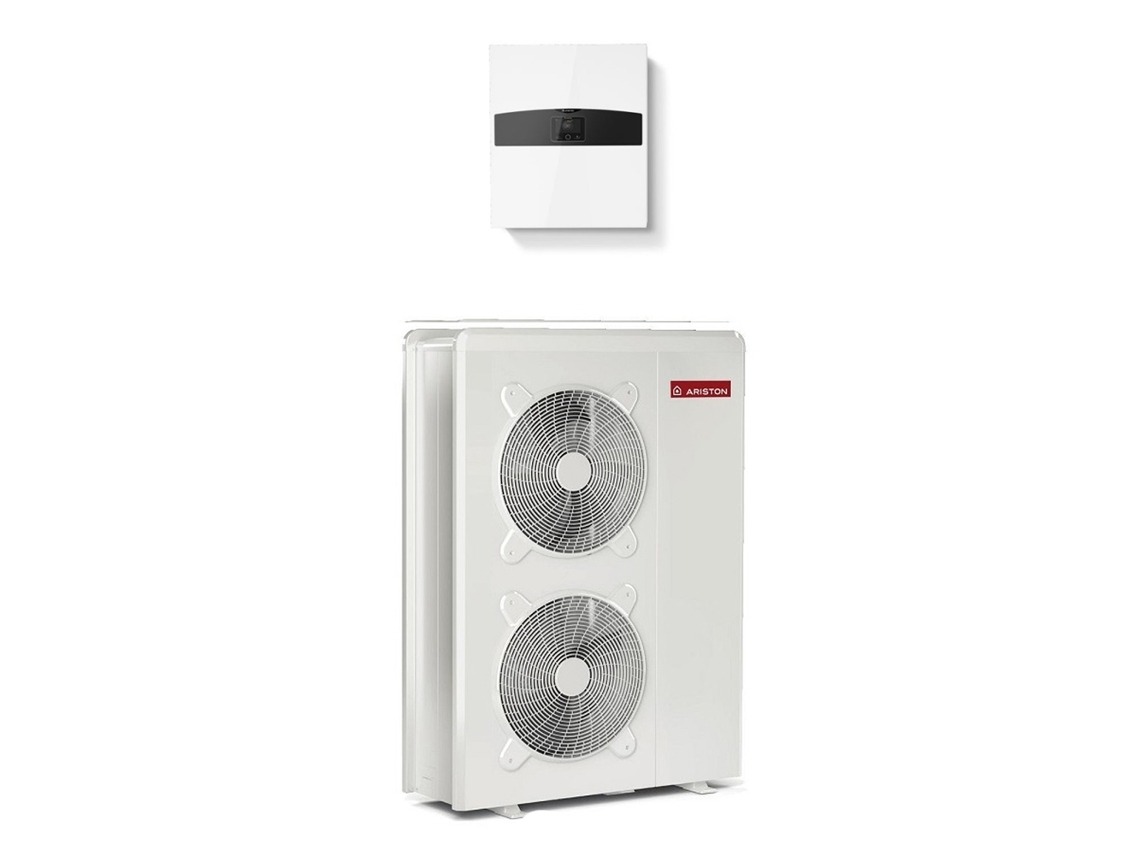 Bomba de calor Conectada Aire / Agua monobloque Nimbus Plus M con radiador eléctrico Ariston 12 kW Monofásico